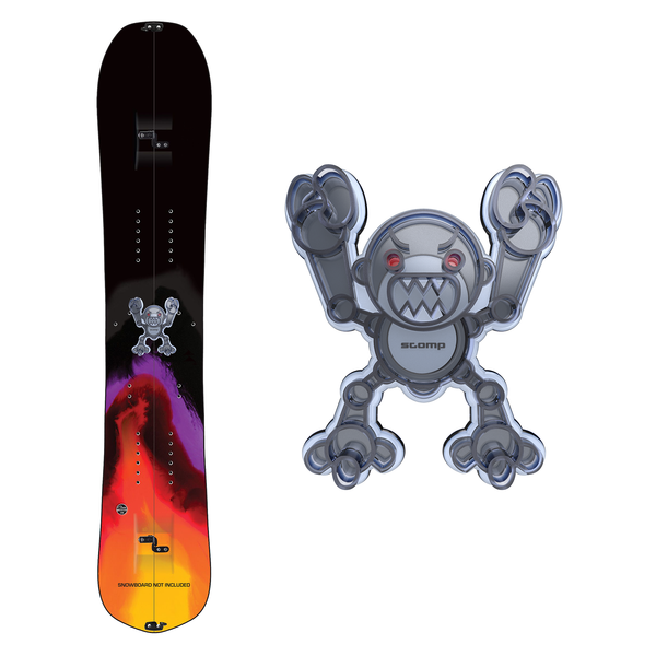 BOXOB Snowboard Stomp Pad, 3D Claro Copo de Nieve Stomp Pad Snowboard Pad  para Snowboard