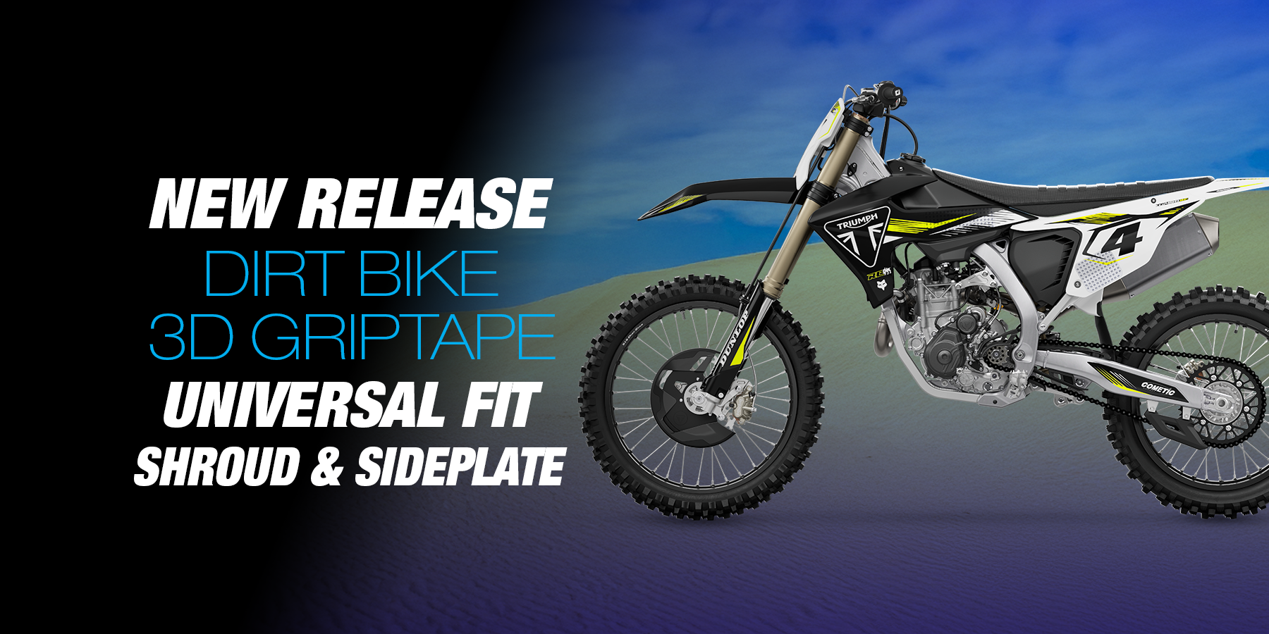 Dirt Bike 3D Griptape Release - Universal Shroud & Sideplate Kits