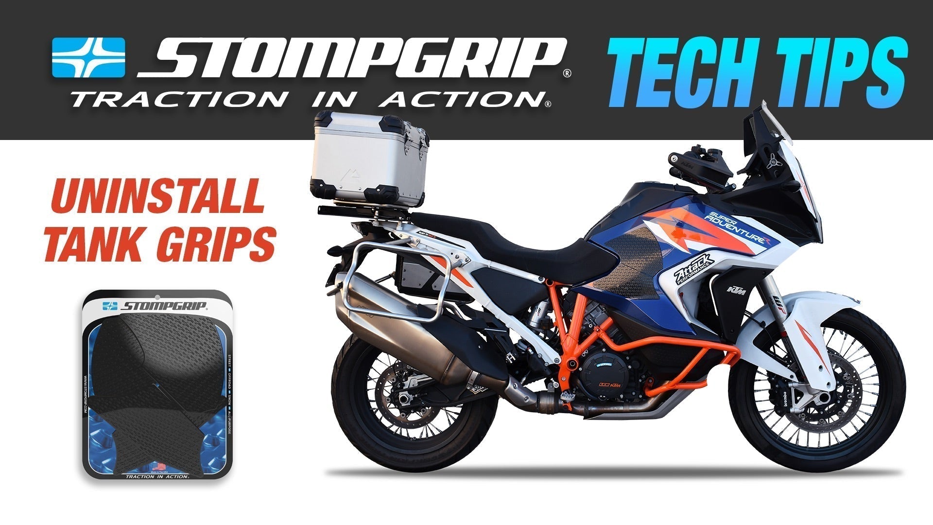 How to Remove Your Dual Sport Tank Grips the Right Way