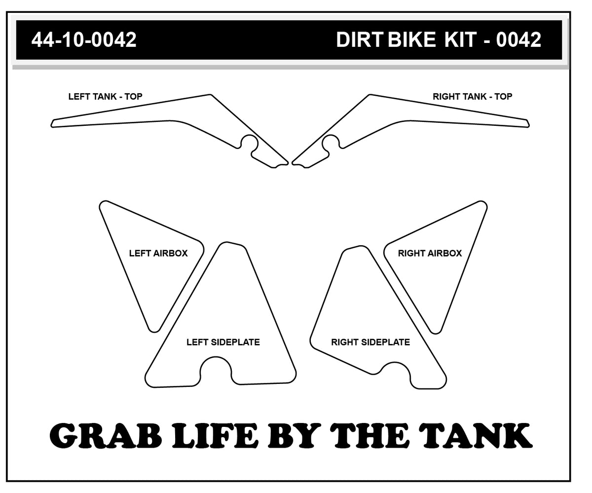 Stompgrip - Suzuki RMX450Z 17-19 Dirt Bike 3D Griptape Kit (0042)