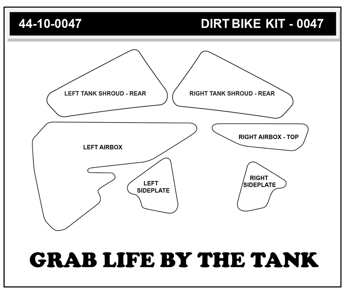KTM 105 SX 06-11 Dirt Bike 3D Griptape Kit (0047)