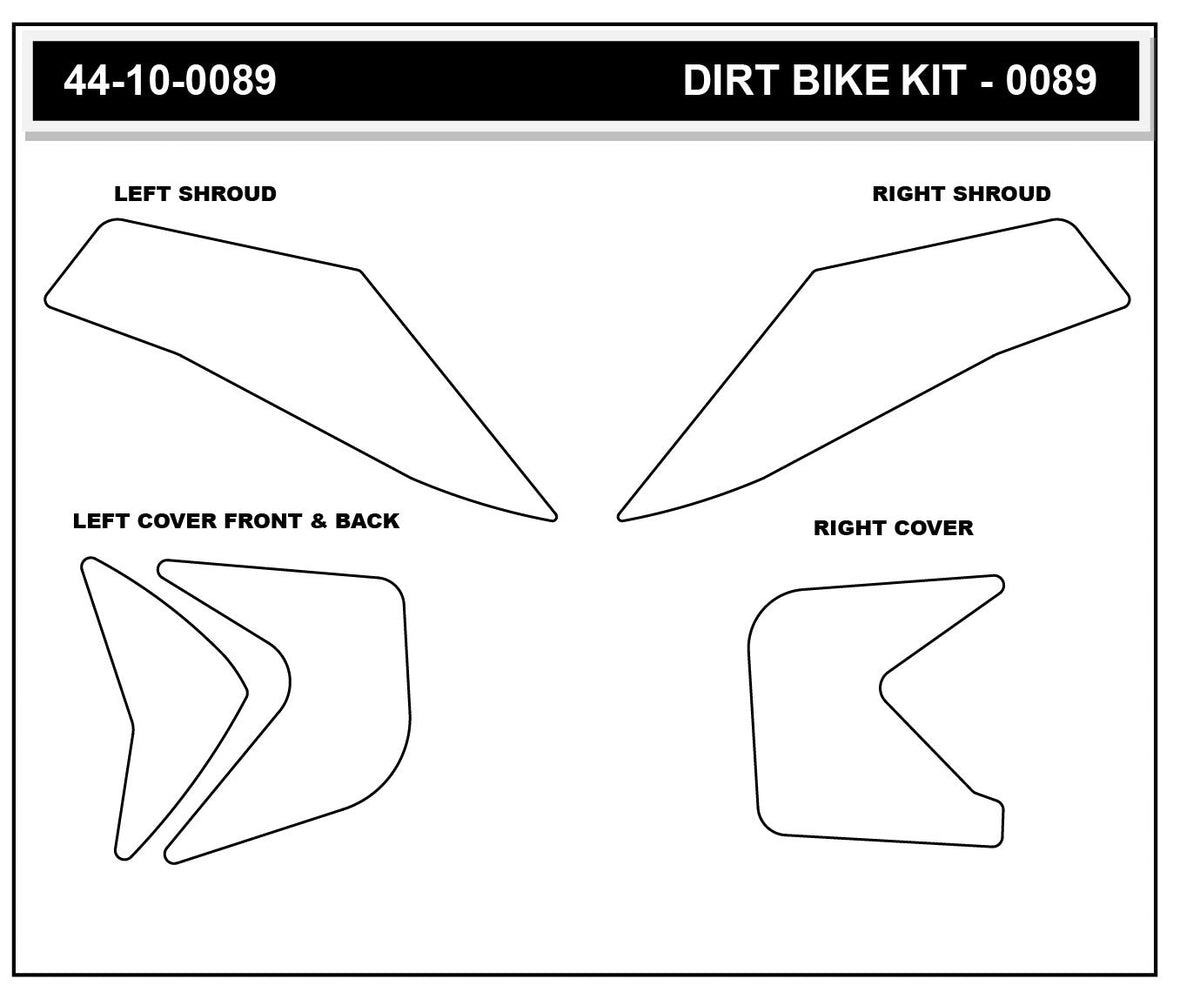 KTM 150/250/300 XC-W 24 Dirt Bike 3D Griptape Kit (0089-4)