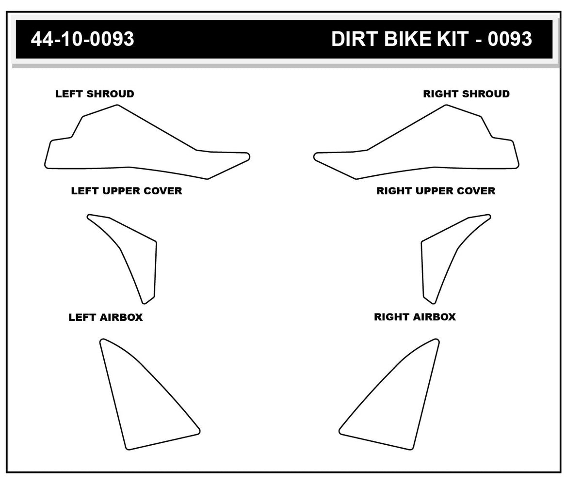 Yamaha YZ125X/250X 2023-2024 Dirt Bike 3D Griptape Kit (0093-1)