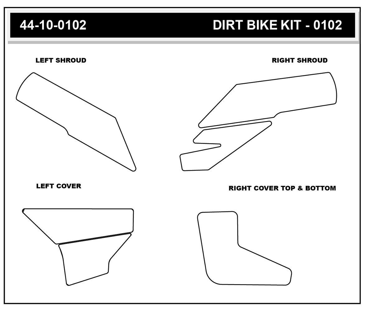 Stompgrip - Husqvarna FC 250/350/450 2025 Dirt Bike 3D Griptape Kit (0102)