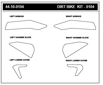 Stompgrip - YAMAHA YZ450F 26 Dirt Bike 3D Griptape Kit (0104)