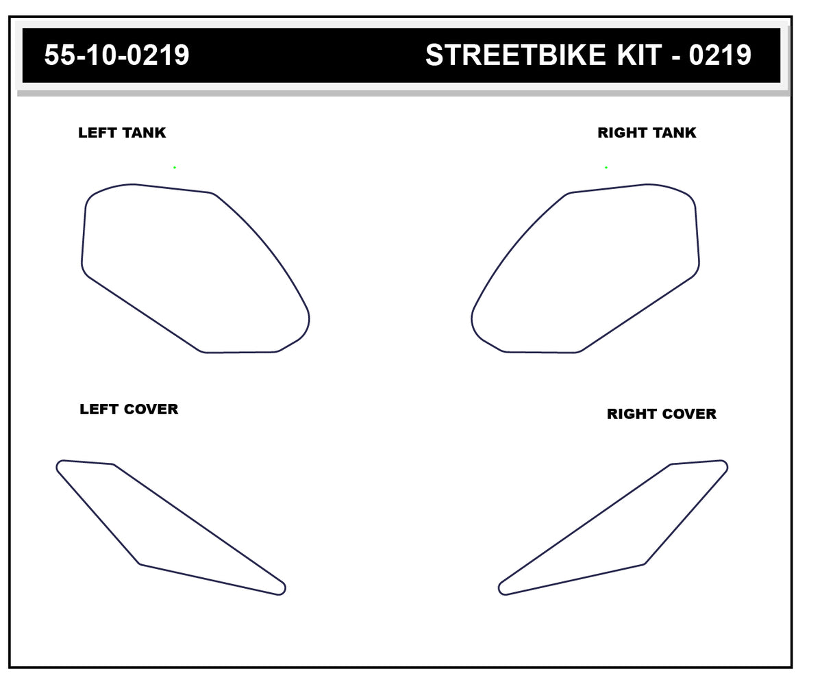 Stompgrip - Kawasaki Ninja 500 - 24-25 Tank Grips (0219)