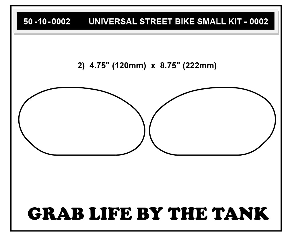 Universal Street Bike: Small Sport Bike Tank Grips (0002)