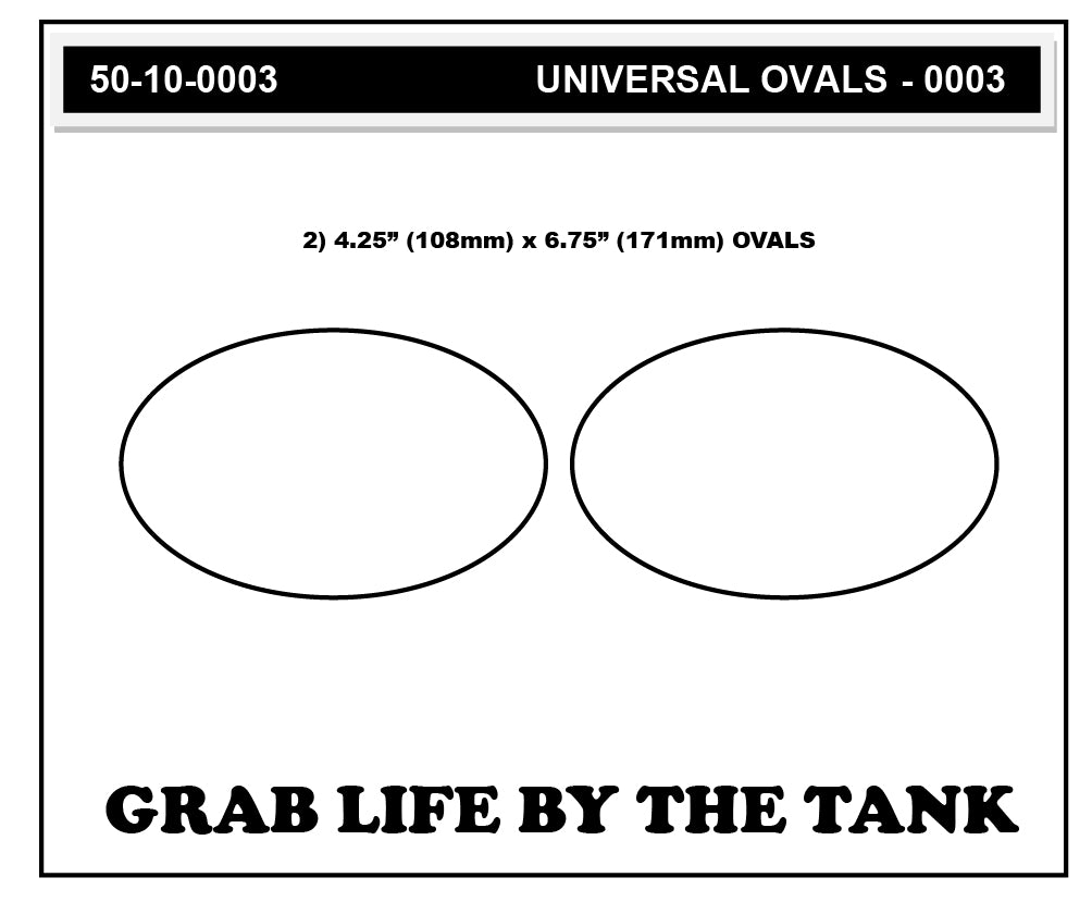 Universal Street Bike: Oval Tank Grips (0003)