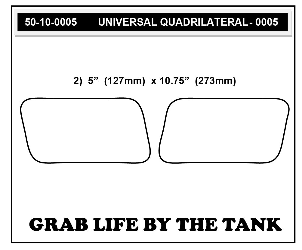 Universal Street Bike: Quadrilateral Tank Grips (0005)