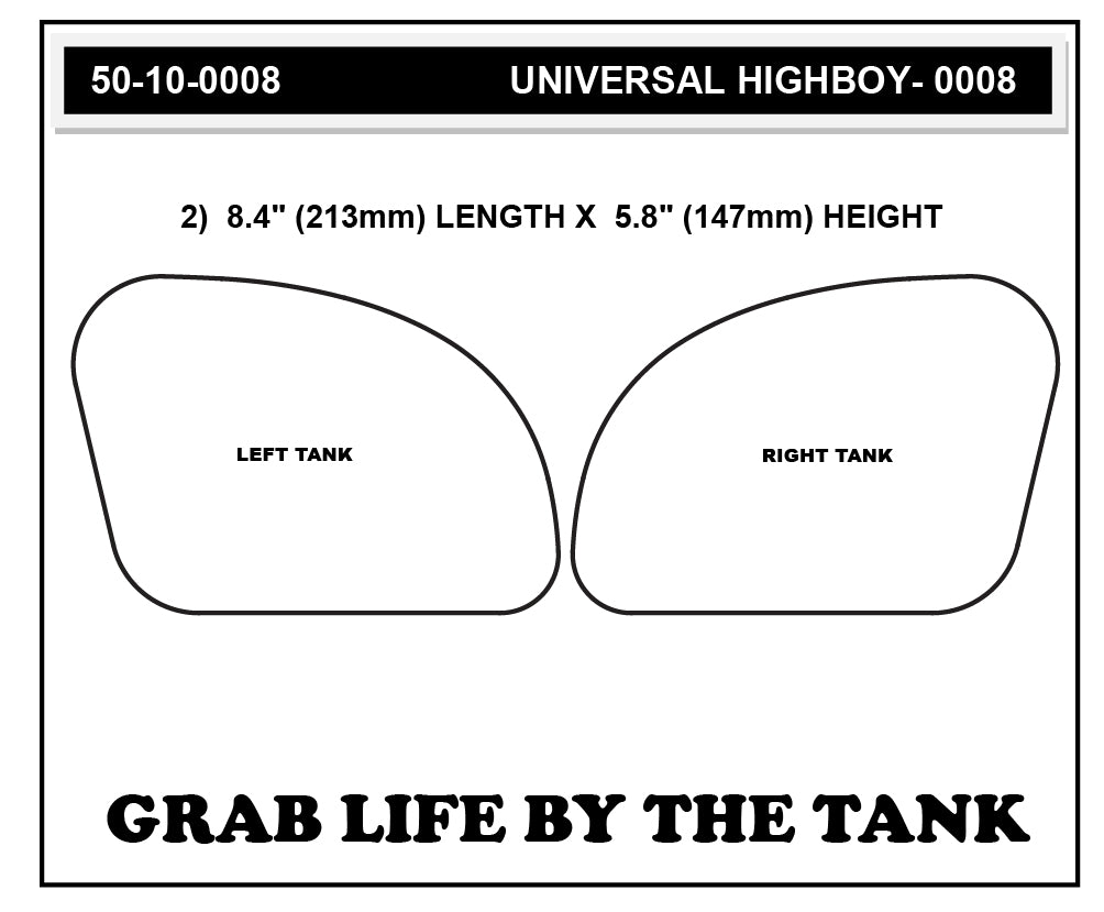 Universal Street Bike: High Boy Tank Grips (0008)