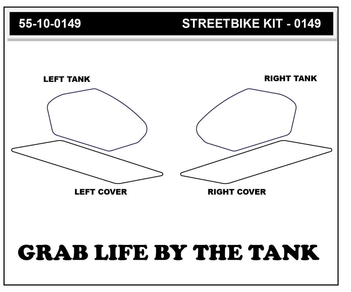 Stompgrip - Kawasaki Ninja 400 18-23 Tank Grips (0149)