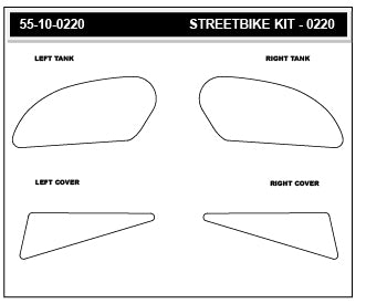 Stompgrip - Yamaha MT-07 2025 Tank Grips (0220)