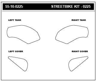Stompgrip - HONDA CBR500R 25-26 Tank Grips (0225)