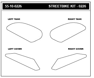 Stompgrip - HONDA CB750 Hornet Tank Grips (0226)