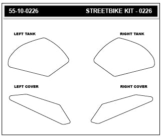 Stompgrip - HONDA CB750 Hornet Tank Grips (0226)
