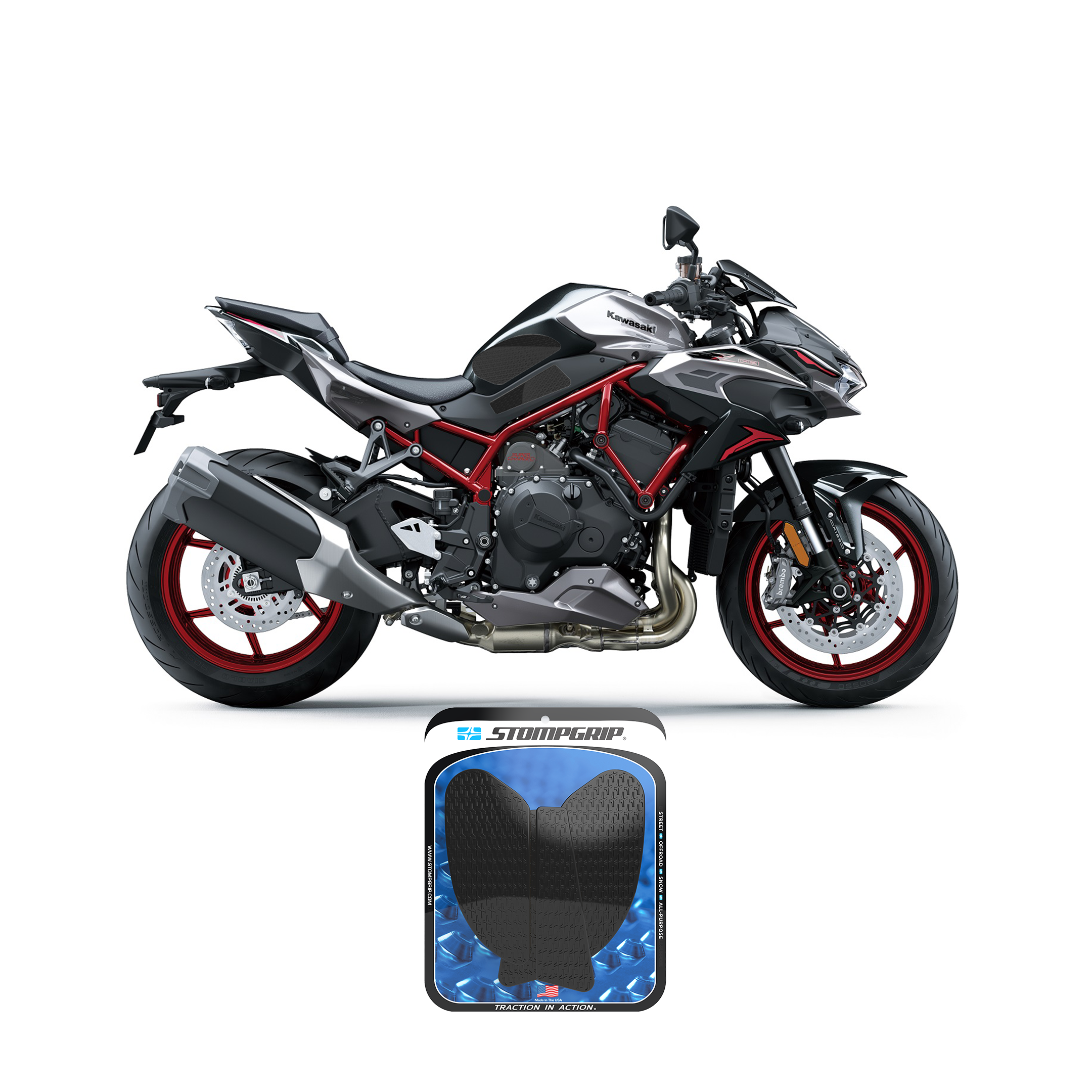 Stompgrip - Kawasaki Z H2 21-25 Tank Grips (0201) Stompgrip - Kawasaki Z H2 21-25 Tank Grips (0201)