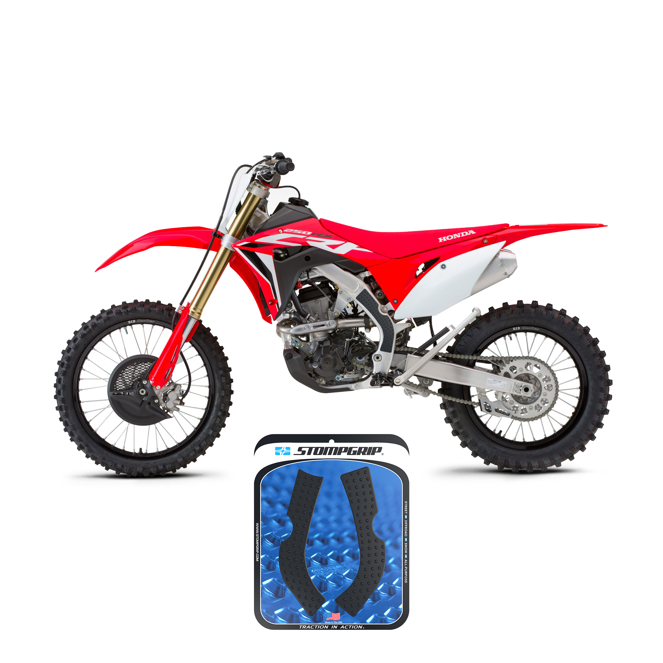 Honda CRF250R RX 18 21 Dirt Bike Frame Grips 0002 2 Stompgrip