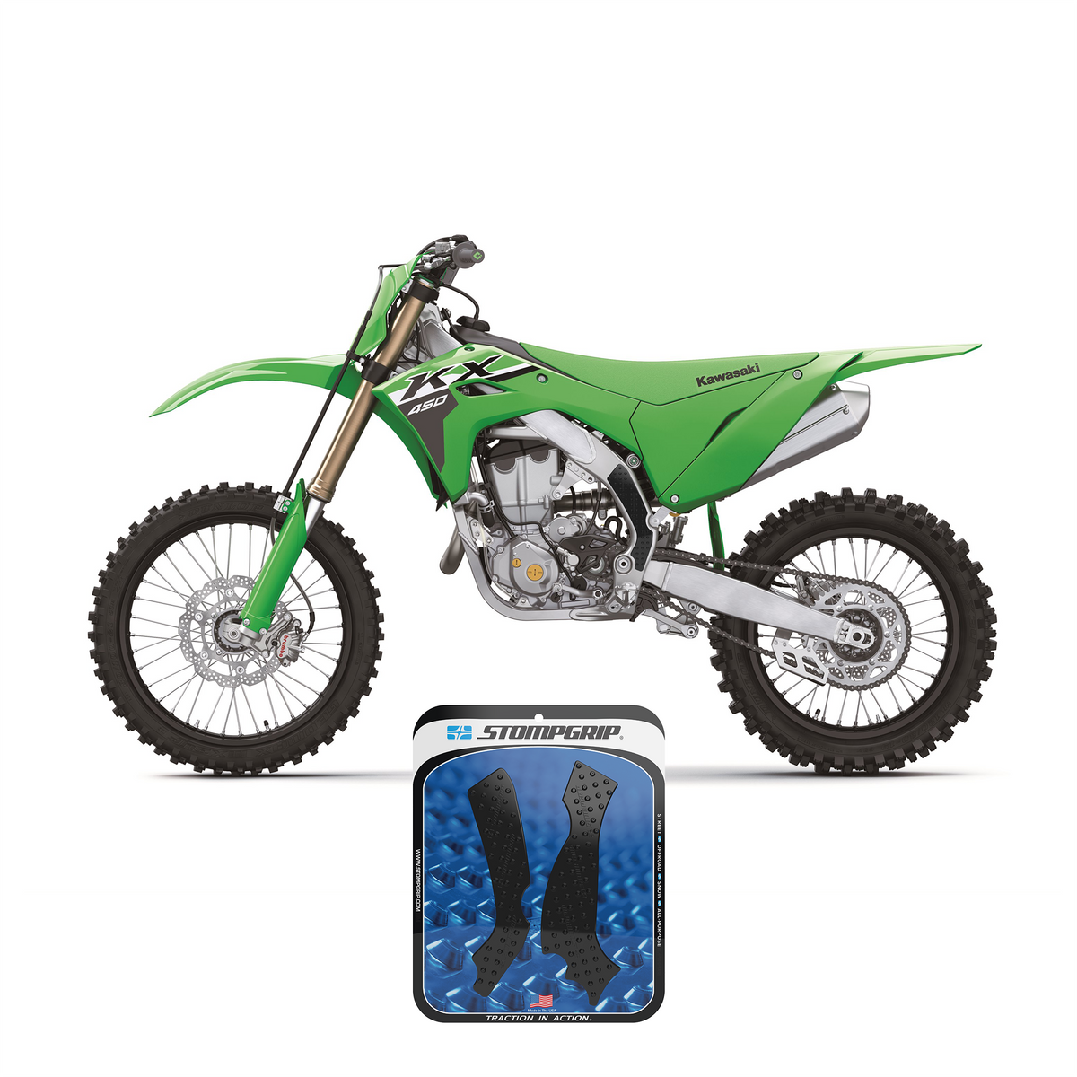 Stompgrip - Kawasaki KX 450 Dirt Bike Frame Grips (0007)