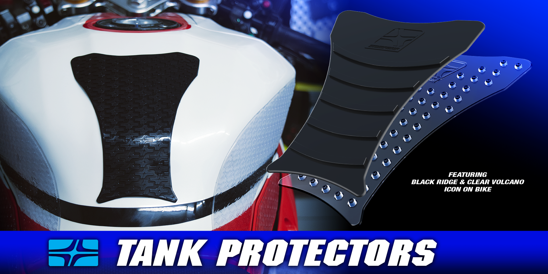 Stompgrip Motorcycle Tank Grips & Snowboard Stomp Pads