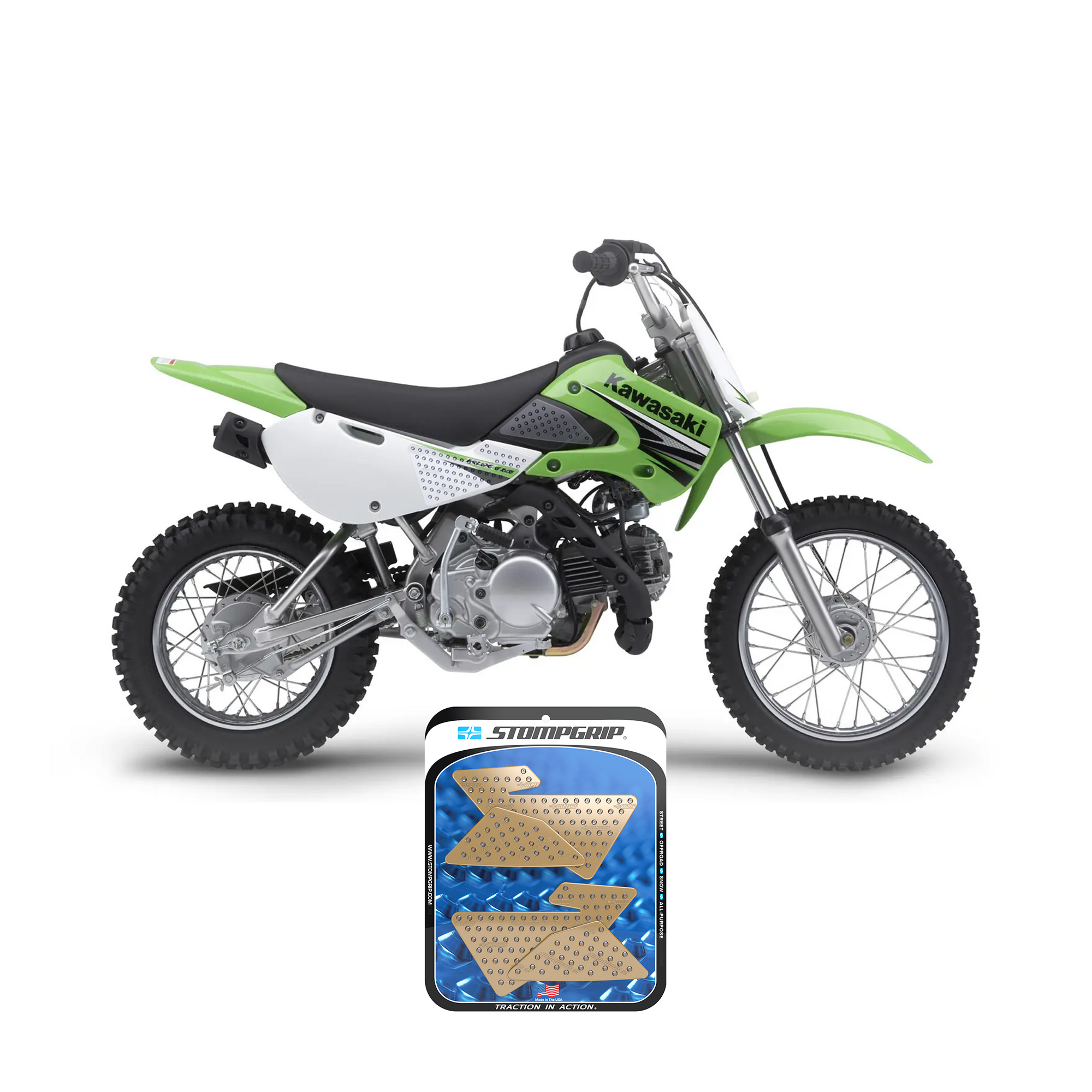 Kawasaki KX 110 02-09 Dirt Bike 3D Griptape Kit (0028)