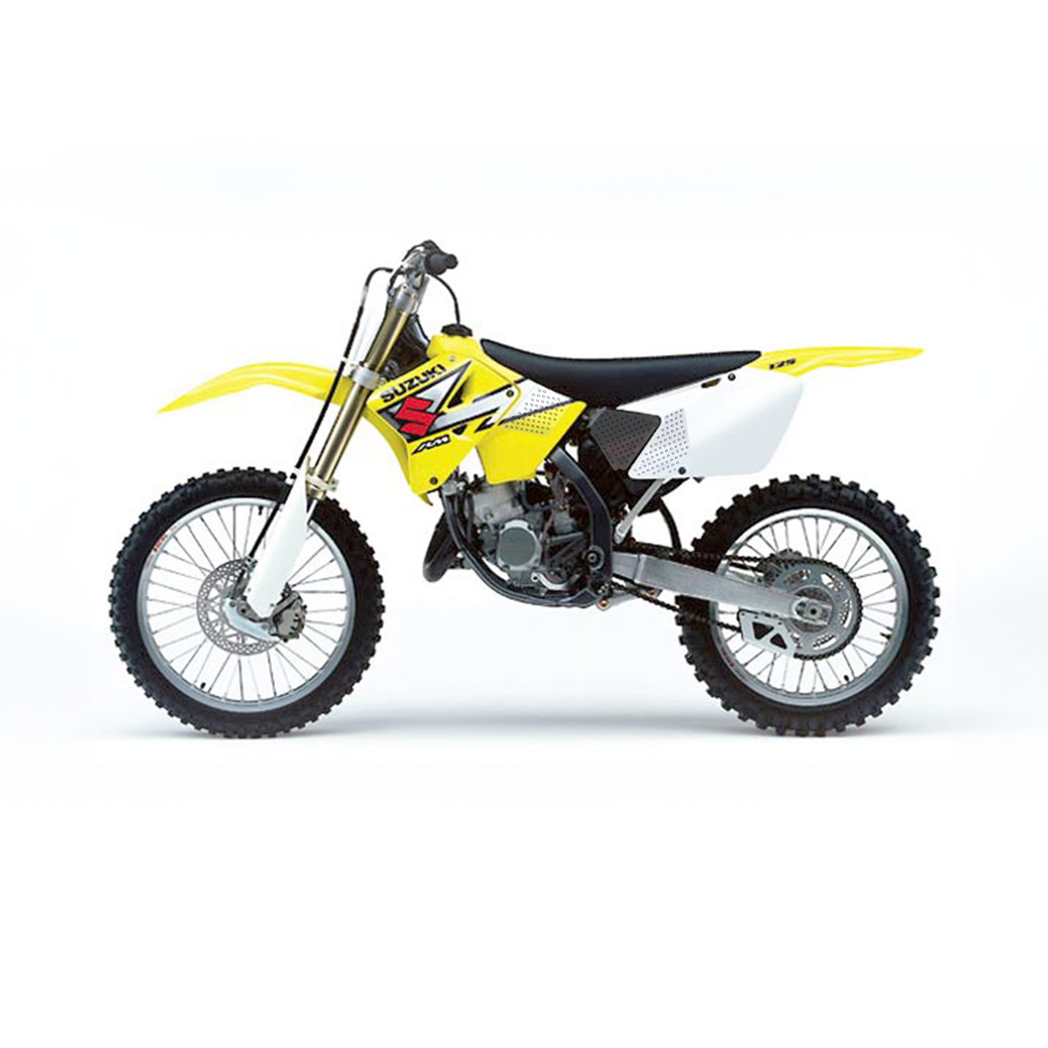 Stompgrip - Suzuki RM125 01-02 Dirt Bike 3D Griptape Kit (0034) Stompgrip - Suzuki RM125 01-02 Dirt Bike 3D Griptape Kit (0034)