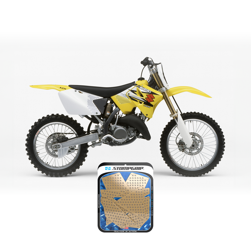 Stompgrip - Suzuki RM125 04-08 Dirt Bike 3D Griptape Kit (0036) Stompgrip - Suzuki RM125 04-08 Dirt Bike 3D Griptape Kit (0036)