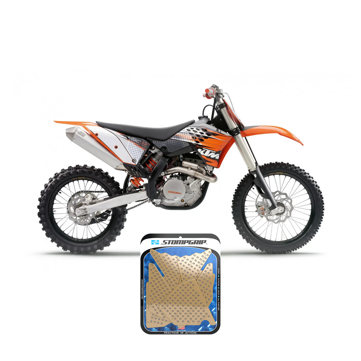 KTM 150/250/450 SX/SX-F 07-10 Dirt Bike 3D Griptape Kit (0048-3)