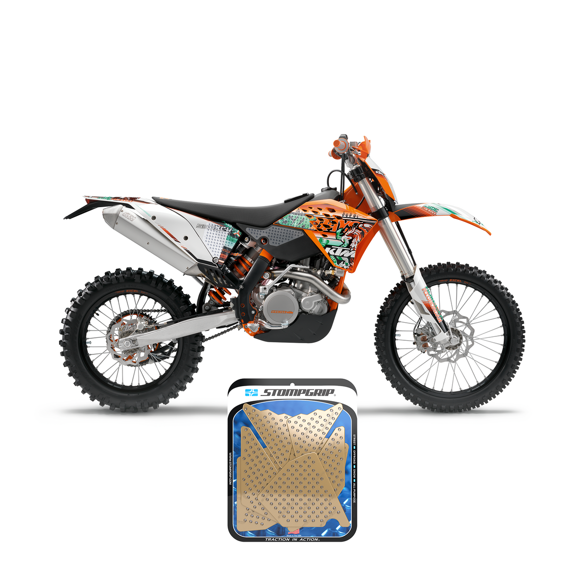 KTM 500/530 XC-W / 450 SMR 08-11 Dirt Bike 3D Griptape Kit (0048-13)