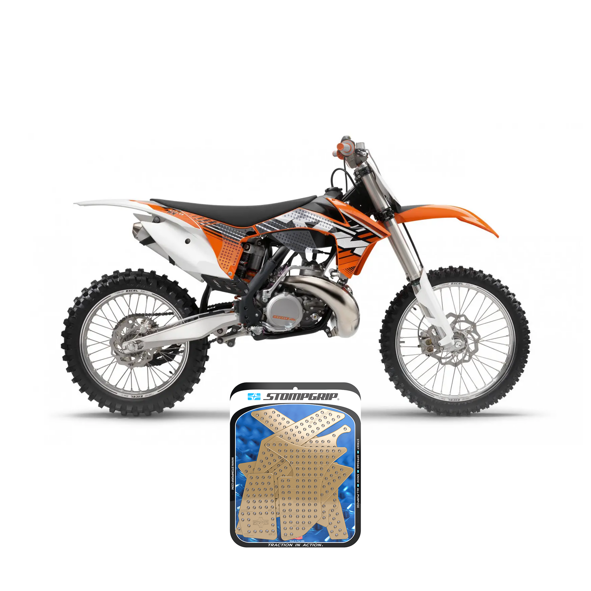 KTM 125/150/250 SX/XC 2011 Dirt Bike 3D Griptape Kit (0050-1)