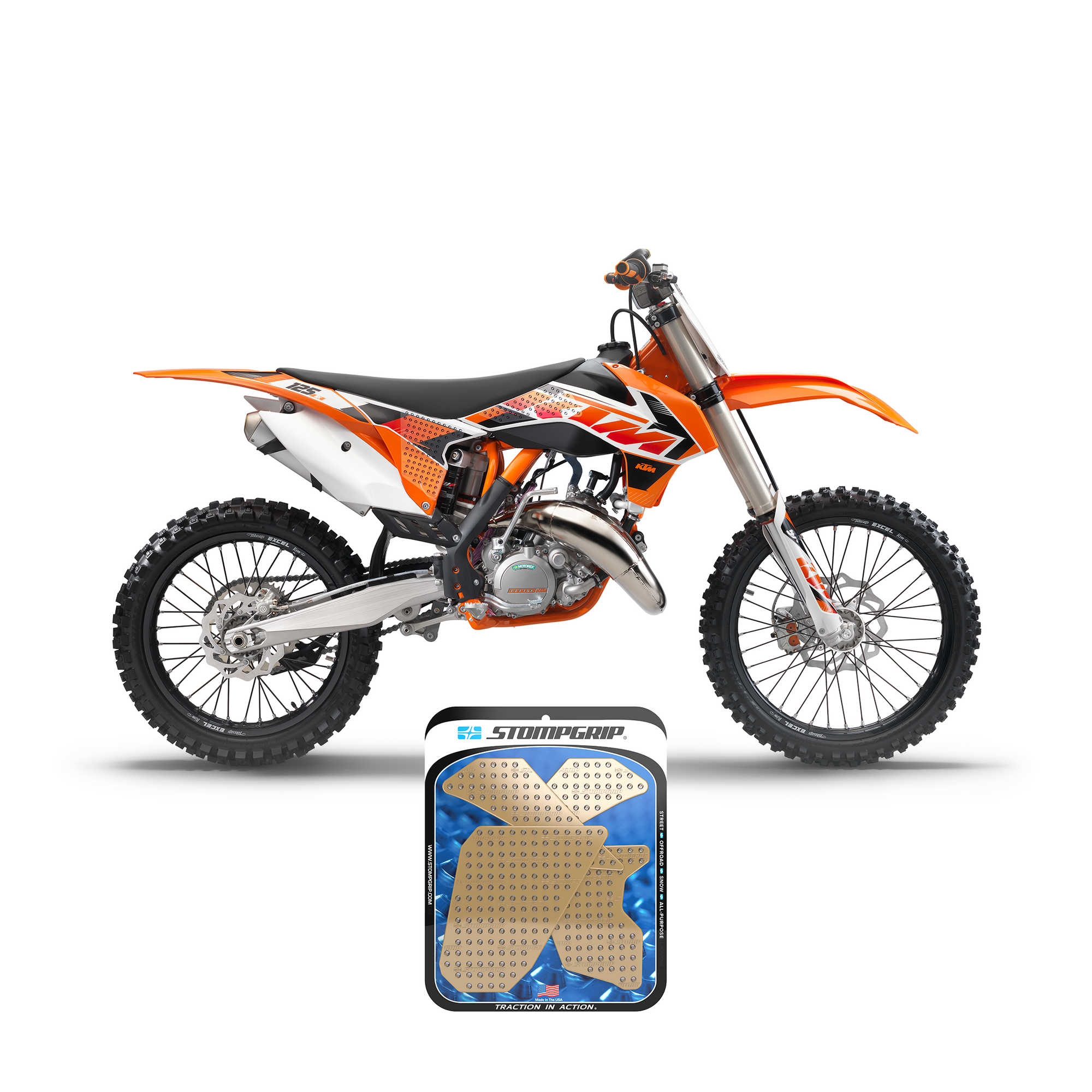 KTM 125/150 SX 13-15 Dirt Bike 3D Griptape Kit (0053-2)