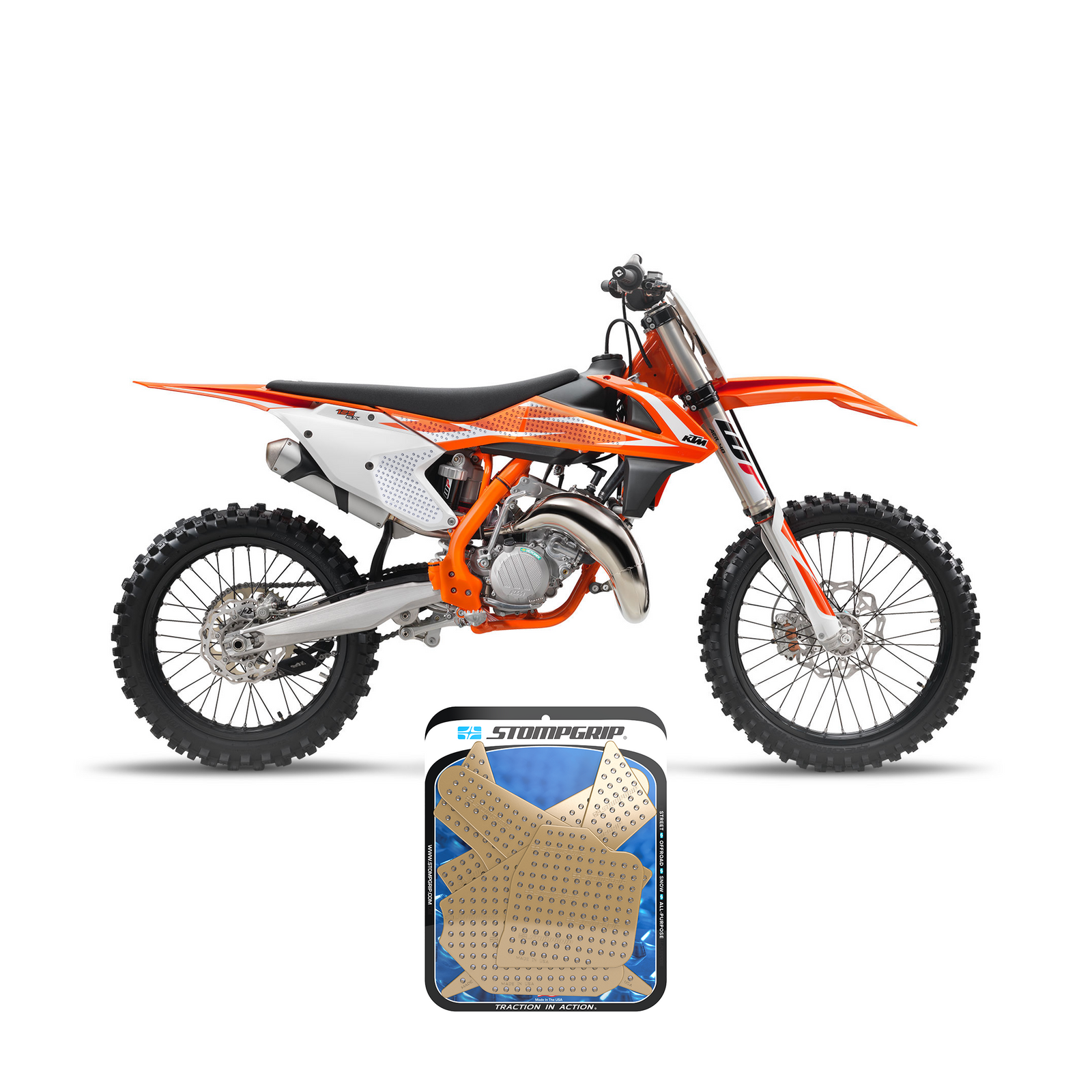 Stompgrip - KTM 125/150 SX 16-18 Dirt Bike 3D Griptape Kit (0058-4)