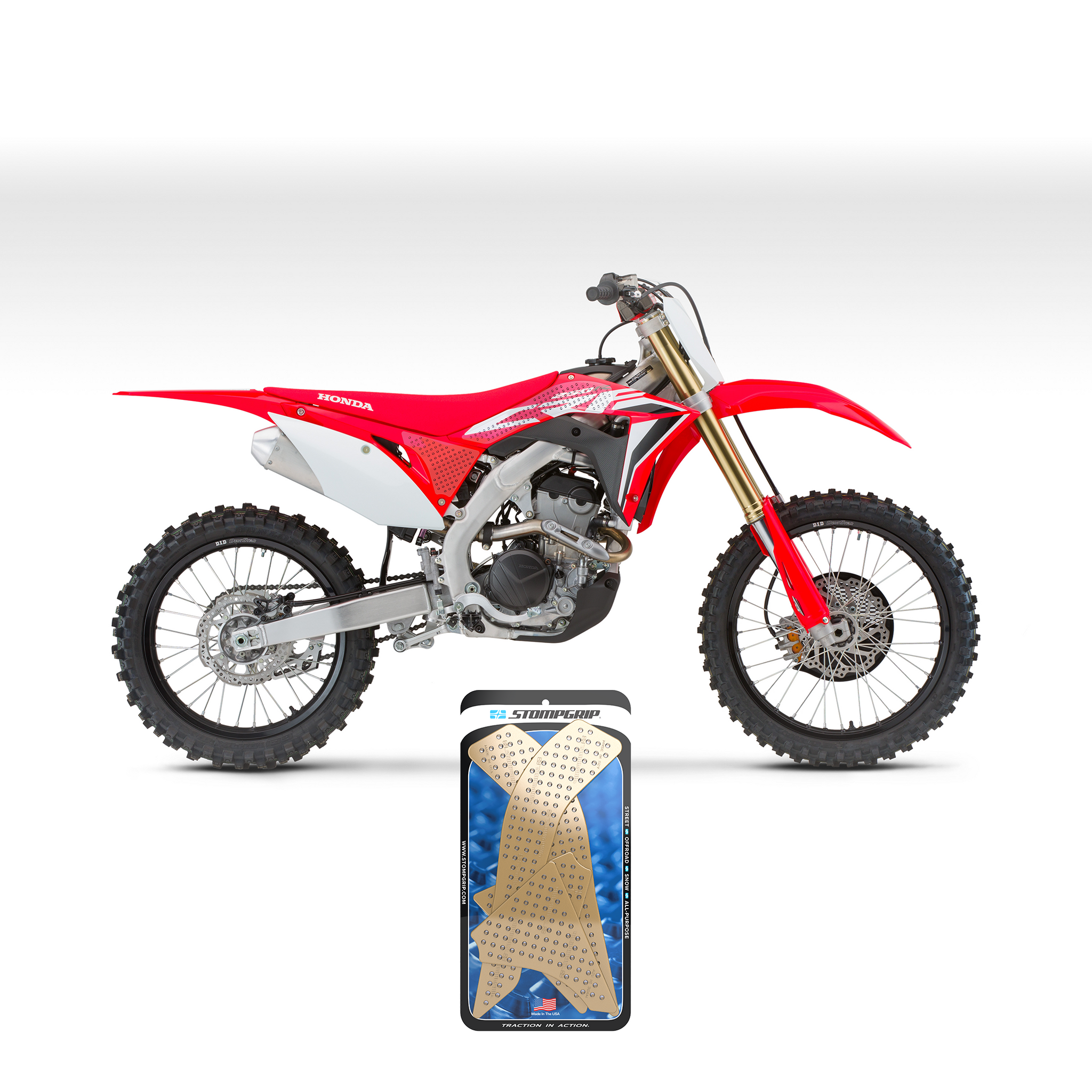 Stompgrip - Honda CRF250R 18-21 Dirt Bike 3D Griptape Kit (0075-2) Stompgrip - Honda CRF250R 18-21 Dirt Bike 3D Griptape Kit (0075-2)