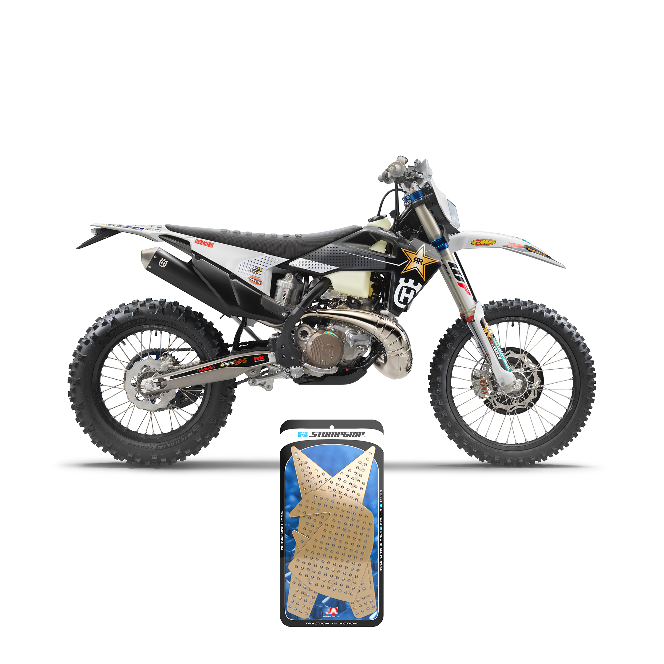 Stompgrip - Husqvarna TX 300 19-22 Dirt Bike 3D Griptape Kit (0078-7) Stompgrip - Husqvarna TX 300 19-22 Dirt Bike 3D Griptape Kit (0078-7)