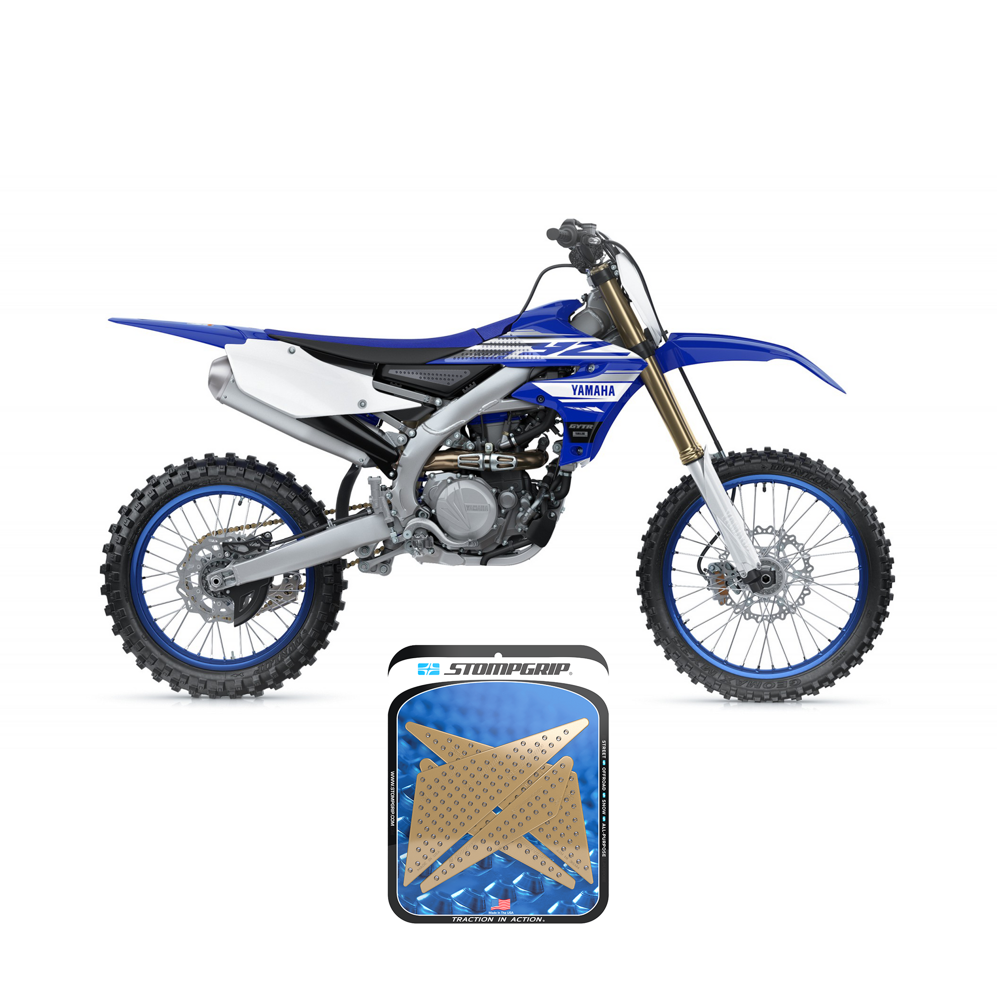 Stompgrip - Yamaha YZ450F/FX 18-22 Dirt Bike 3D Griptape Kit (0079) Stompgrip - Yamaha YZ450F/FX 18-22 Dirt Bike 3D Griptape Kit (0079)