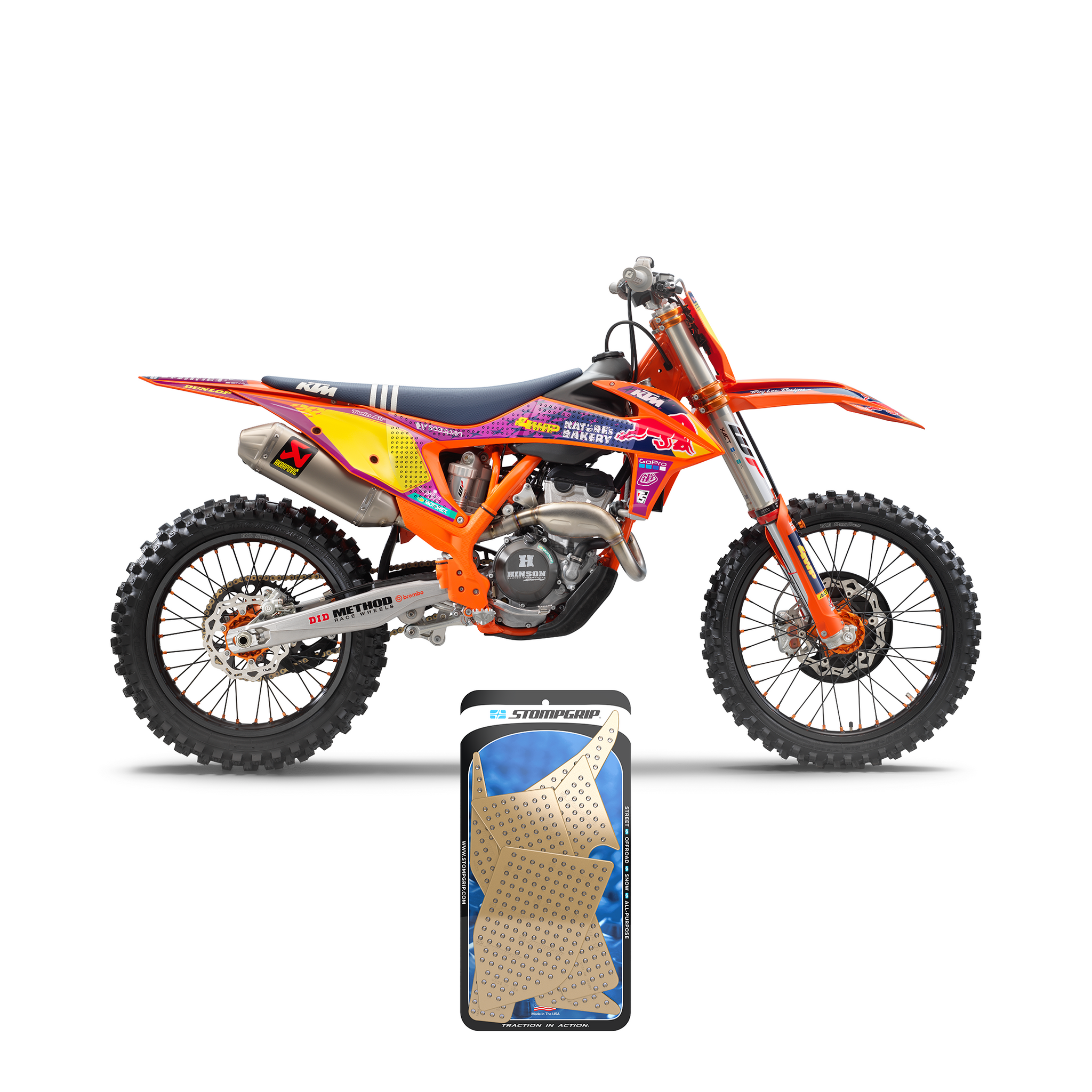 Stompgrip - KTM 250 SX-F Factory Edition 19-21 Dirt Bike 3D Griptape K Stompgrip - KTM 250 SX-F Factory Edition 19-21 Dirt Bike 3D Griptape K