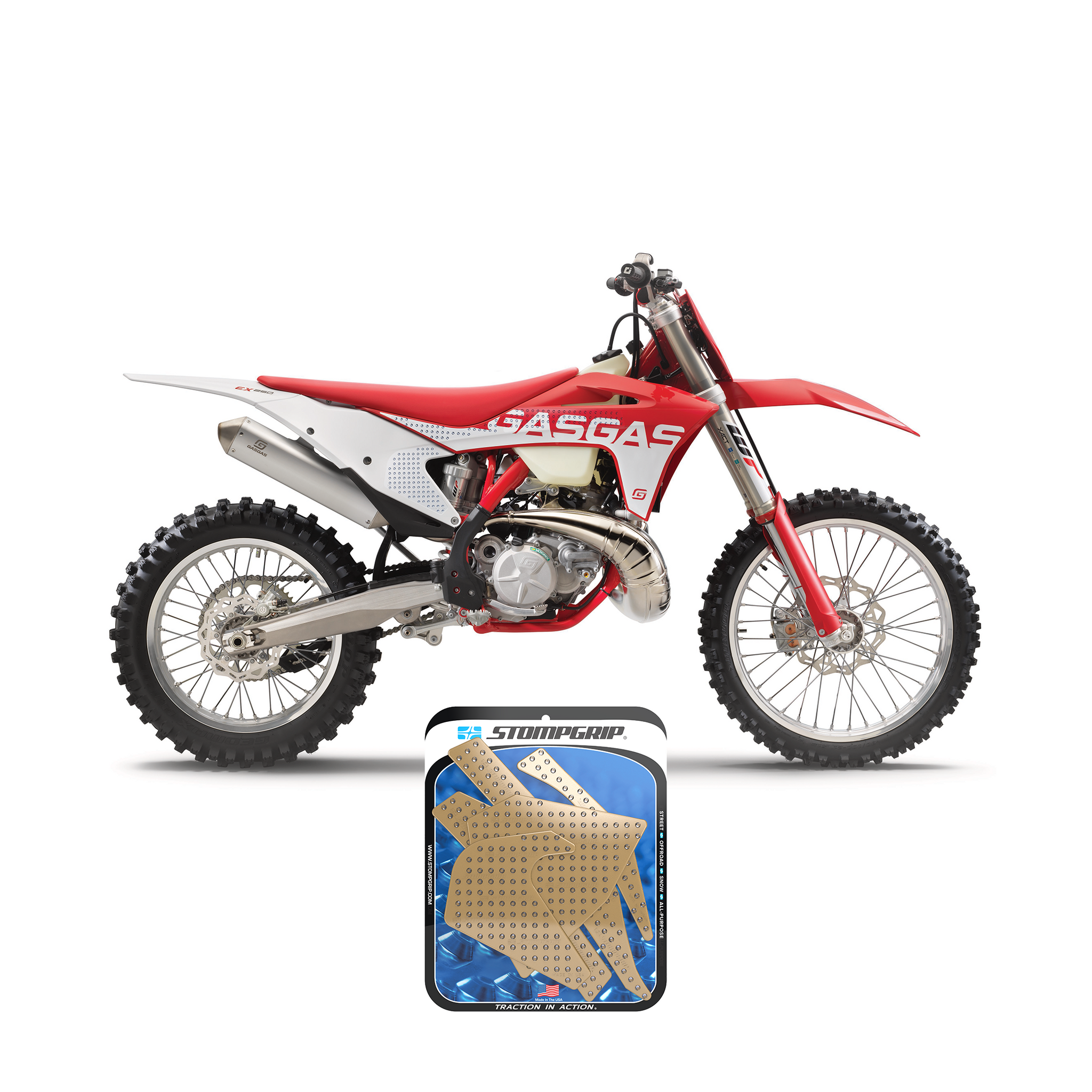 Stompgrip - GASGAS EX 250/300 21-23 Dirt Bike 3D Griptape Kit (0091-3) Stompgrip - GASGAS EX 250/300 21-23 Dirt Bike 3D Griptape Kit (0091-3)