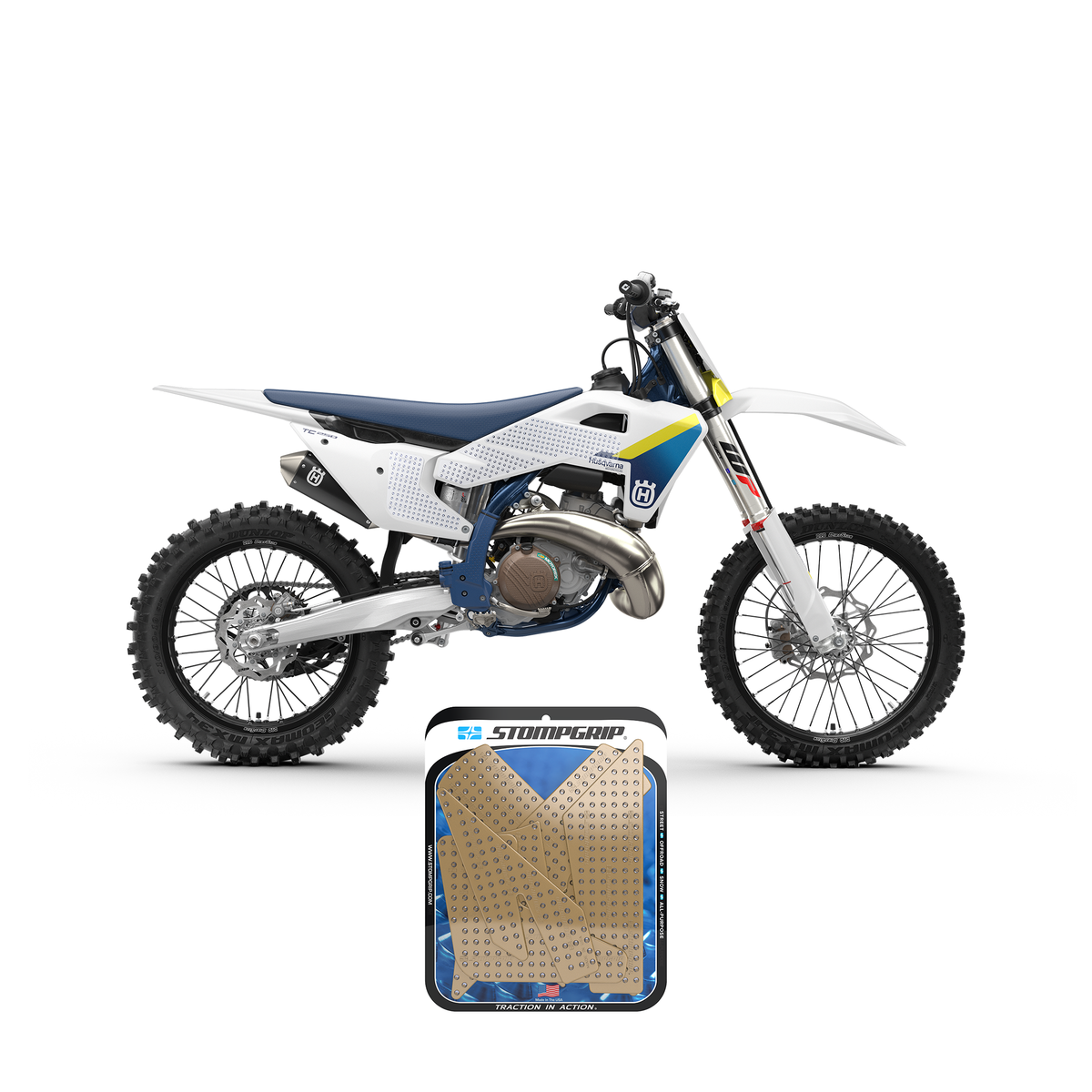 Stompgrip - Husqvarna TE 300/250/150 2026 Dirt Bike 3D Griptape Kit (0102-6)