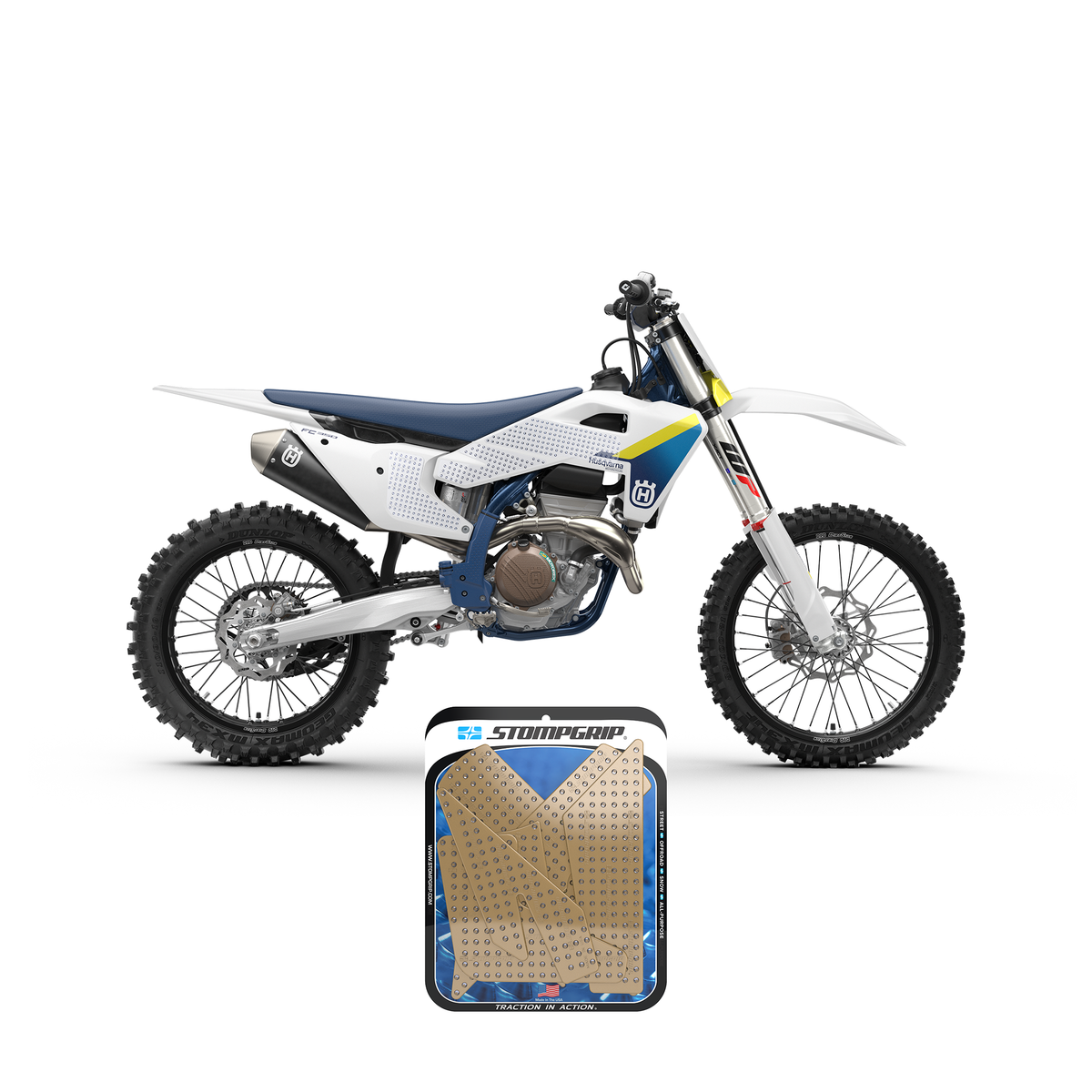 Stompgrip - Husqvarna FX 350 2025 Dirt Bike 3D Griptape Kit (0102-4)