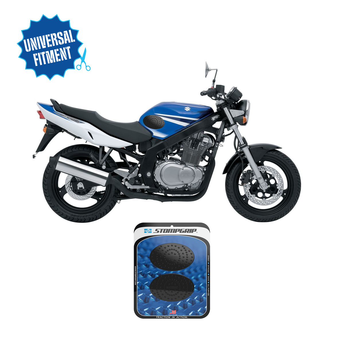 Stompgrip - Universal Street Bike: Oval Tank Grips (0003)