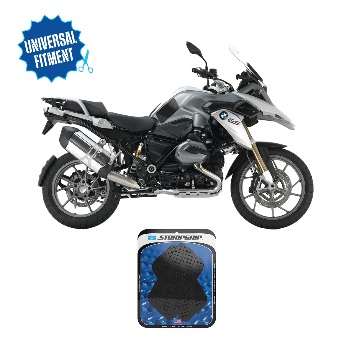 Stompgrip - Universal Street Bike: Quadrilateral Tank Grips (0005)