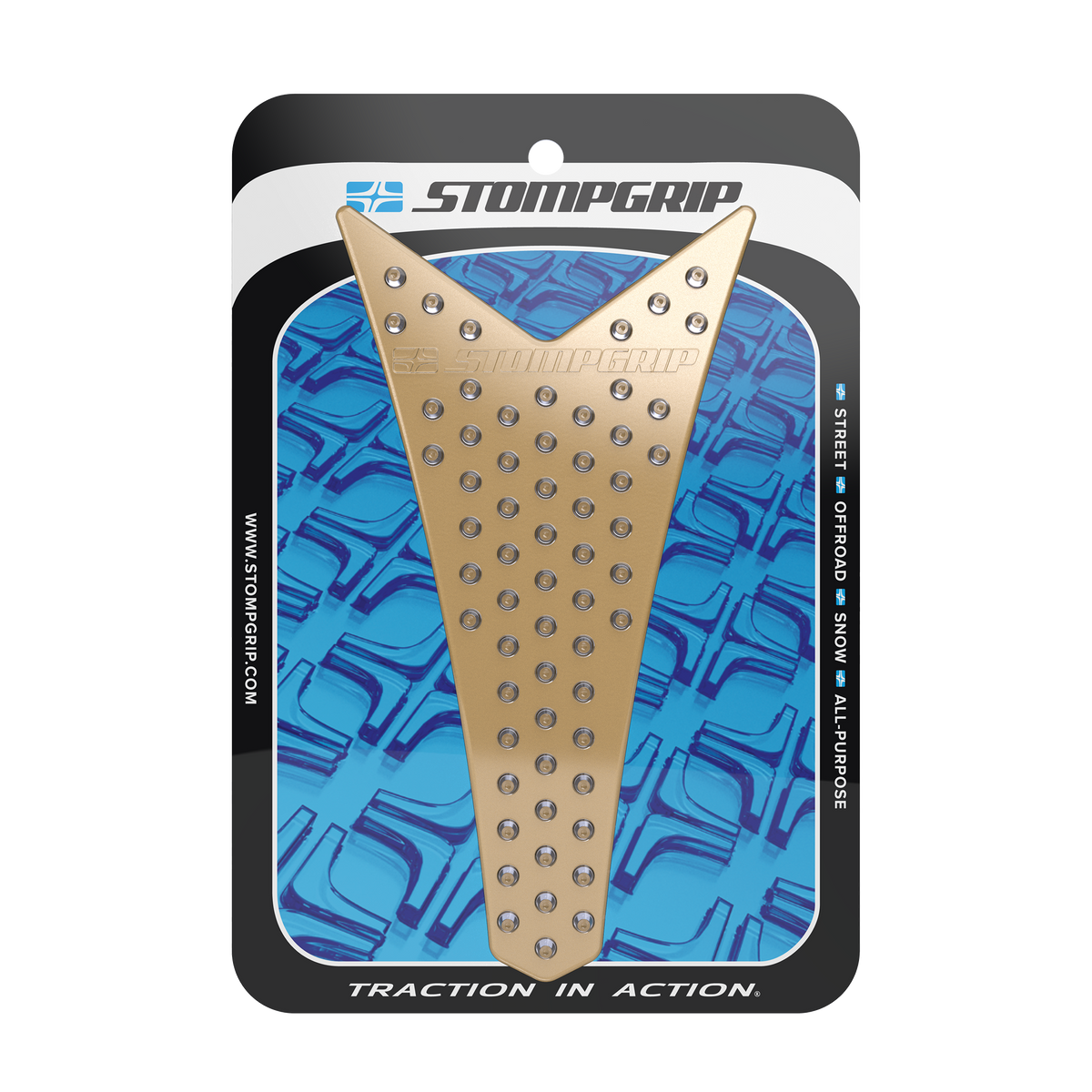 Stompgrip - Chevron - Motorcycle Center Tank Pad Protector