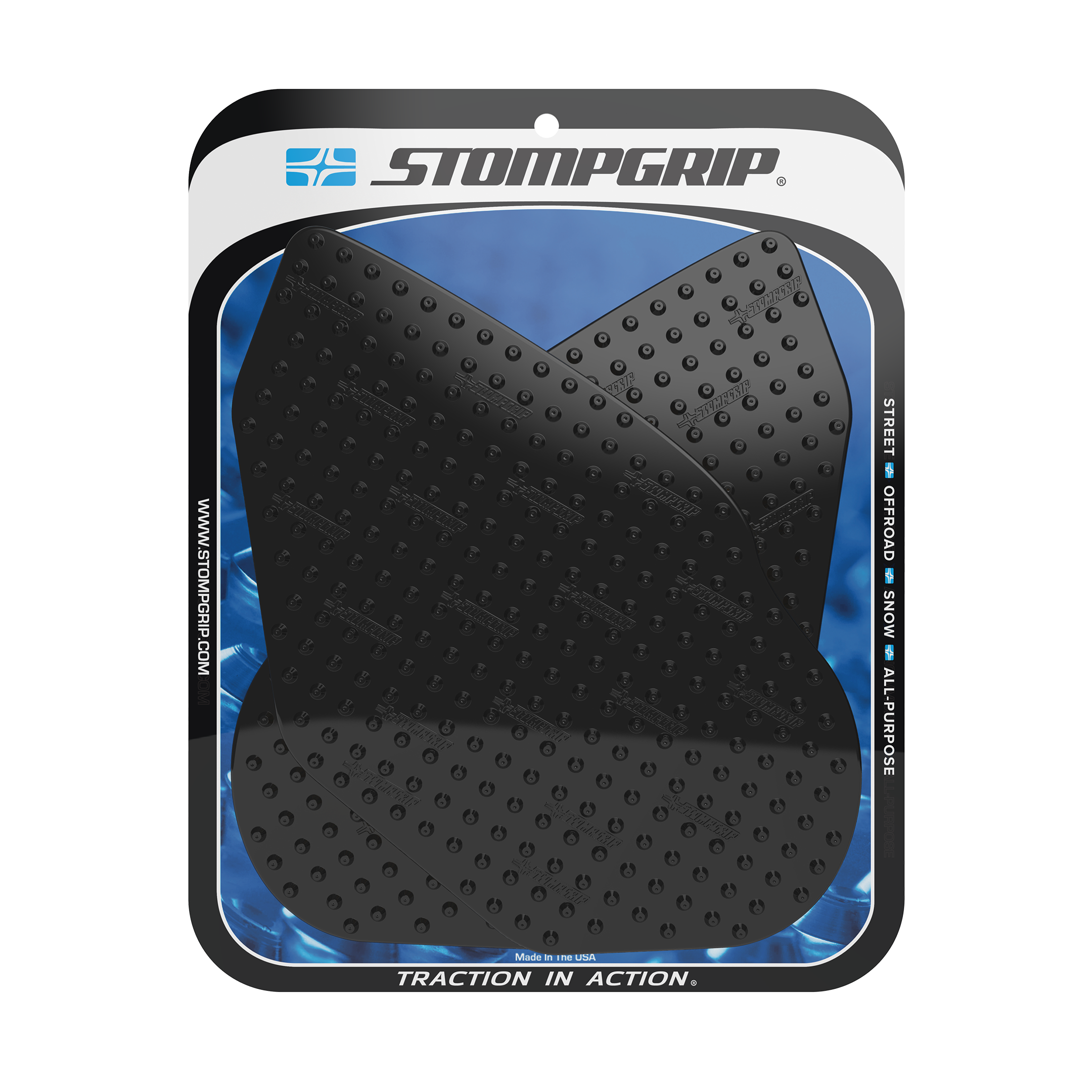 STOMPGRIP YZF-R6 08-16 タンクパッド Stompgrip - Kawasaki Ninja ZX-6R 09-25 Tank Grips (0037)