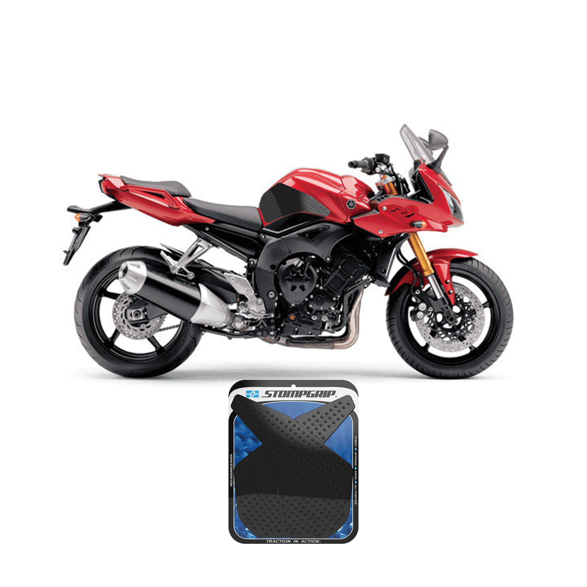 Stompgrip - Yamaha FZ1 06-15 Tank Grips (0009) Stompgrip - Yamaha FZ1 06-15 Tank Grips (0009)