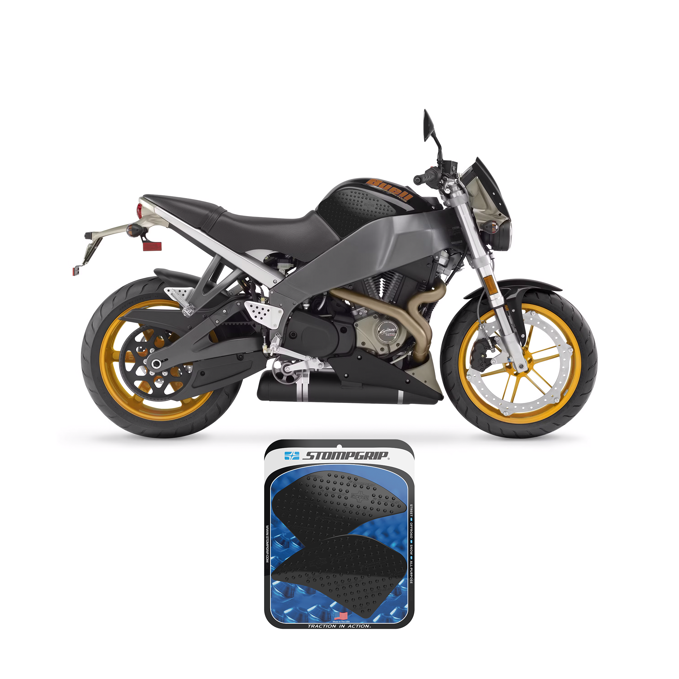 Stompgrip - Buell XB Firebolt/Lightning/Ulysses 03-09 Tank Grips (0013