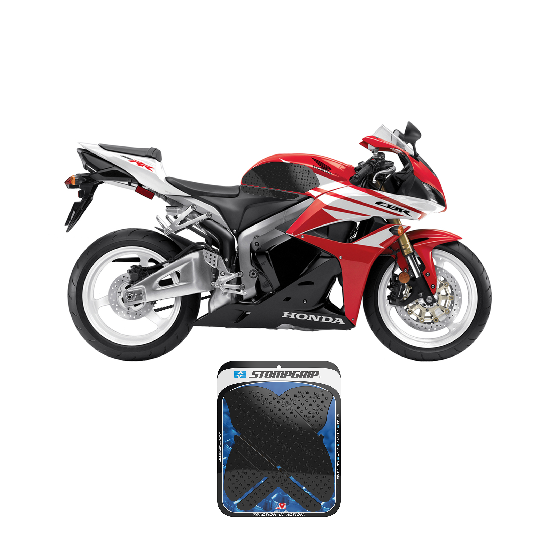 Stompgrip - Honda CBR600RR 07-12 Tank Grips (0020)