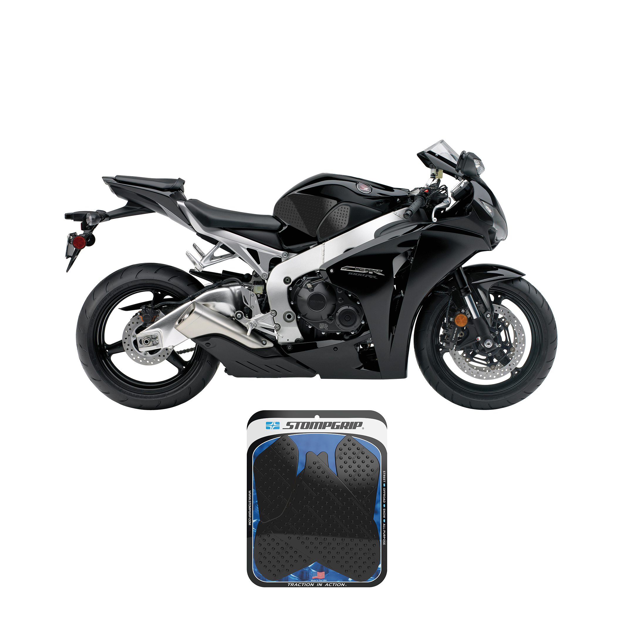 Stompgrip - Honda CBR1000RR 08-11 Tank Grips (0021) Stompgrip - Honda CBR1000RR 08-11 Tank Grips (0021)