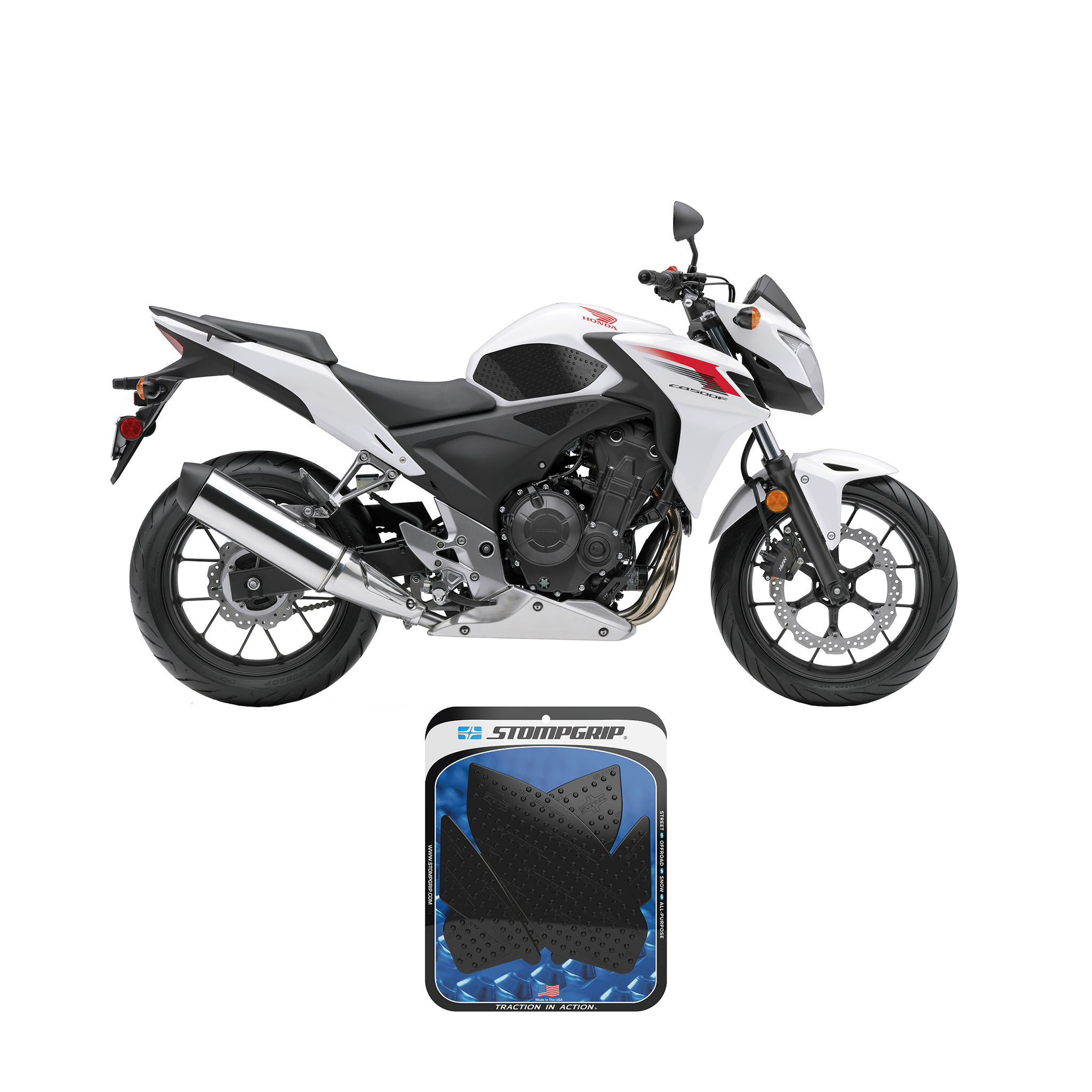 Stompgrip - Honda CB500F / CBR500R 13-15 Tank Grips (0026-1) Stompgrip - Honda CB500F / CBR500R 13-15 Tank Grips (0026-1)