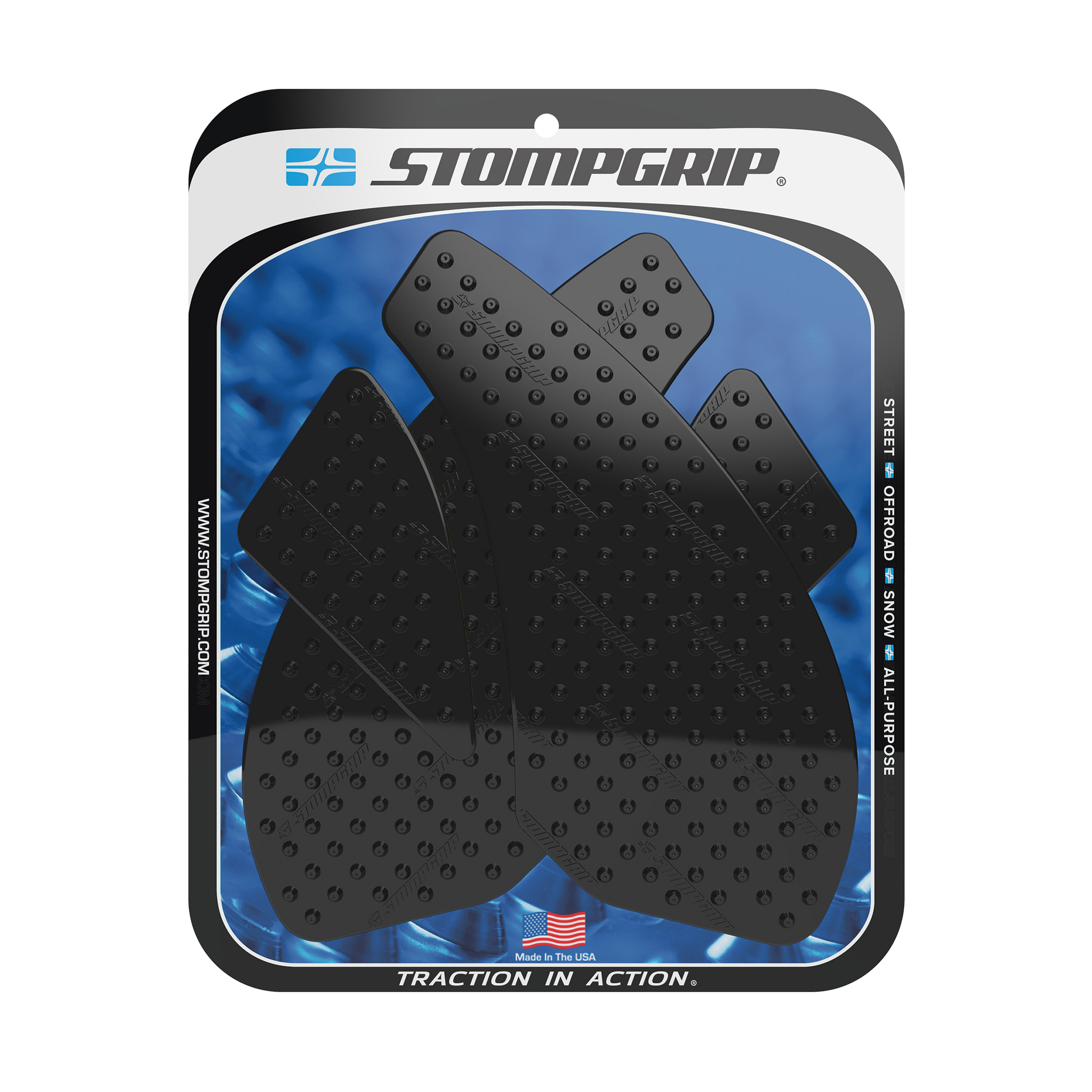 Stompgrip - Kawasaki Ninja ZX-6R 07-08 Tank Grips (0032) Stompgrip - Kawasaki Ninja ZX-6R 07-08 Tank Grips (0032)
