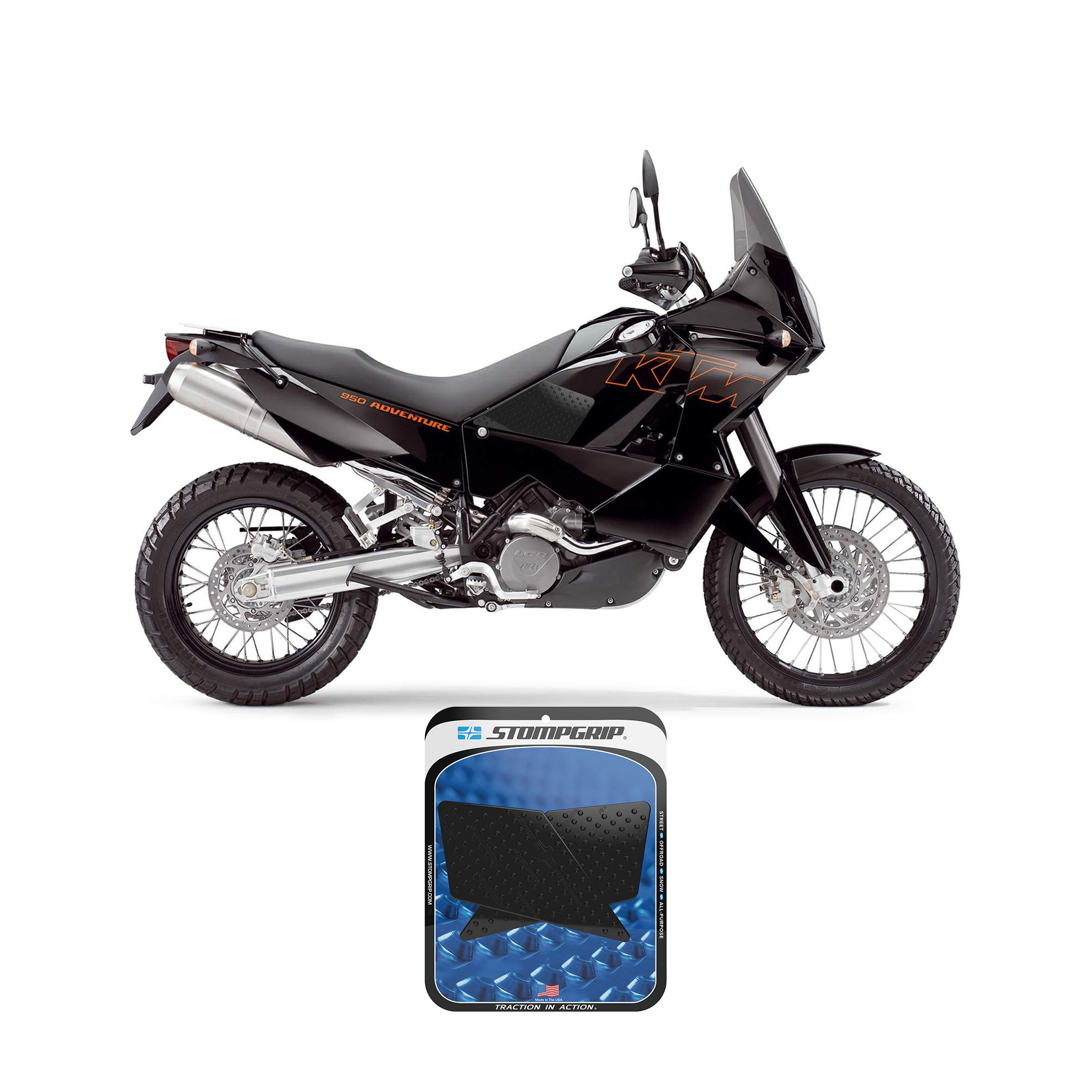 Stompgrip - KTM 950 Adventure 03-06 Tank Grips (0062)