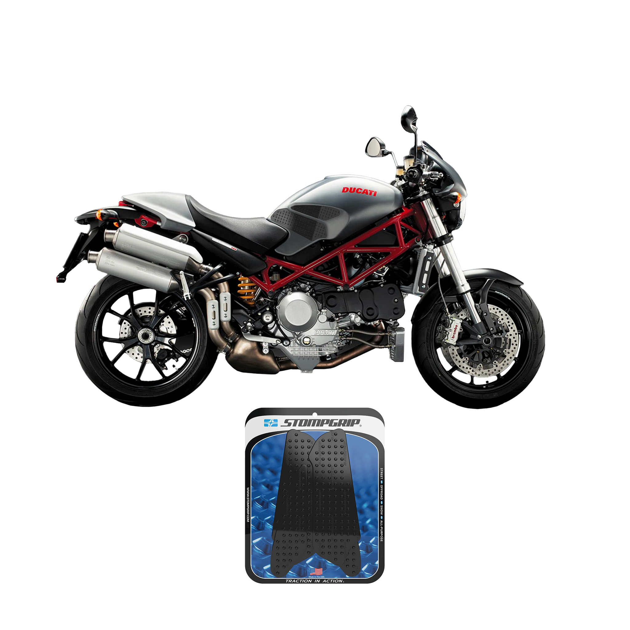 Stompgrip - Ducati Monster 00-14 Tank Grips (0066) Stompgrip - Ducati Monster 00-14 Tank Grips (0066)